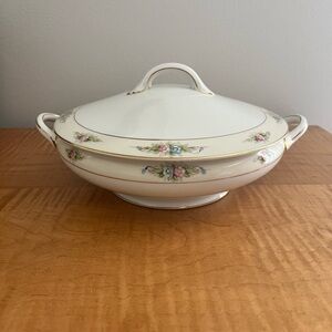 Vintage Noritake China The Sedan Round Covered Veggie Bowl 8 1/2” Serving Dish